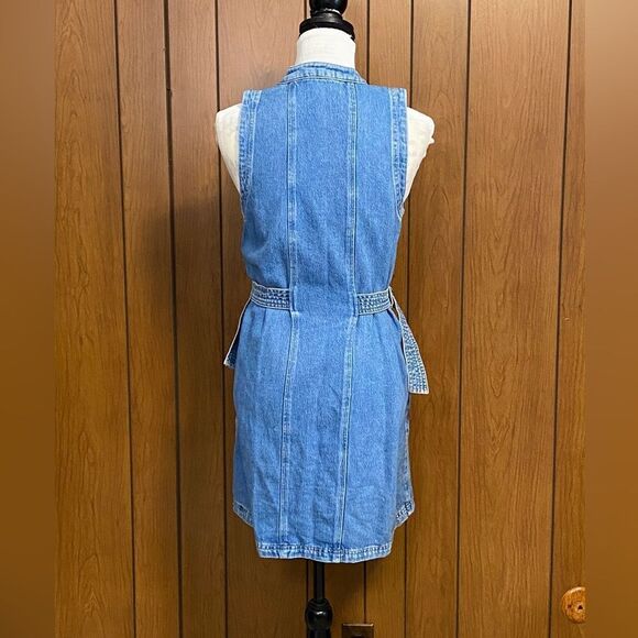 Derek Lam 10 Crosby Side Buckle Denim Minidress size S - Picture 4 of 9